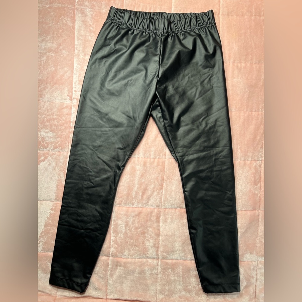 Old Navy Black Faux Leather Leggings